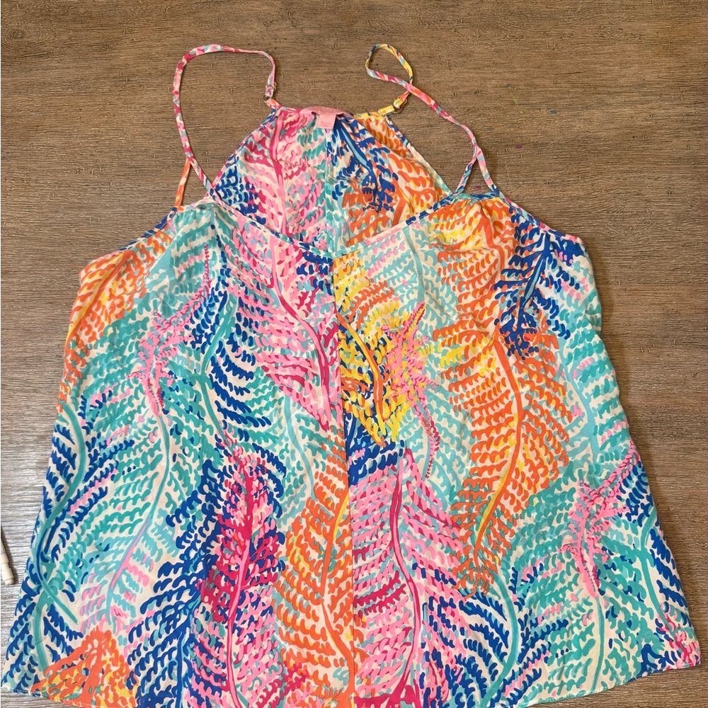 Lilly Pulitzer Silk Tropical Tank Top
